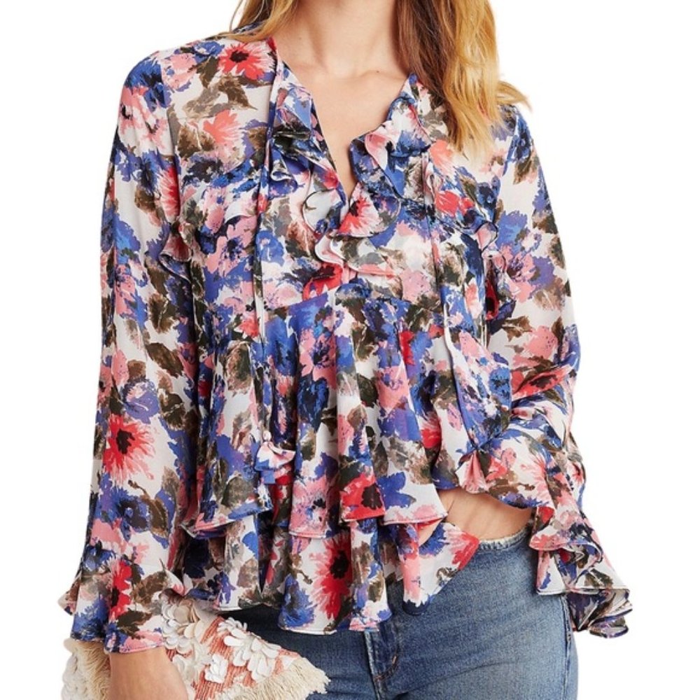 Anthropologie NWT's MISA BLOSSOM RUFFLED BLOUSE